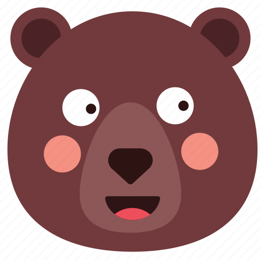 Bear, emoji, emoticon, smile, smiley icon - Download on Iconfinder