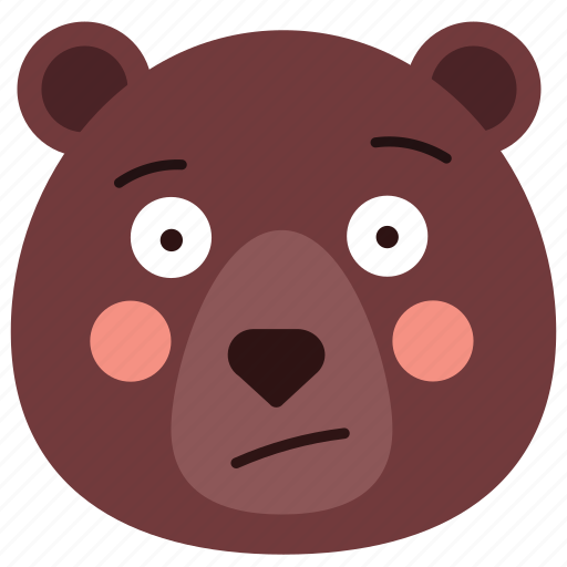 Bear, doubt, emoji, emoticon icon - Download on Iconfinder