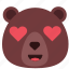 bear, emoji, emoticon, love, romantic, valentine 
