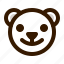 avatar, bear, emoji, face, happy, profile, teddy 