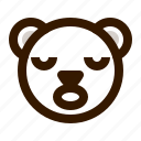 avatar, bear, emoji, face, profile, sleep, teddy