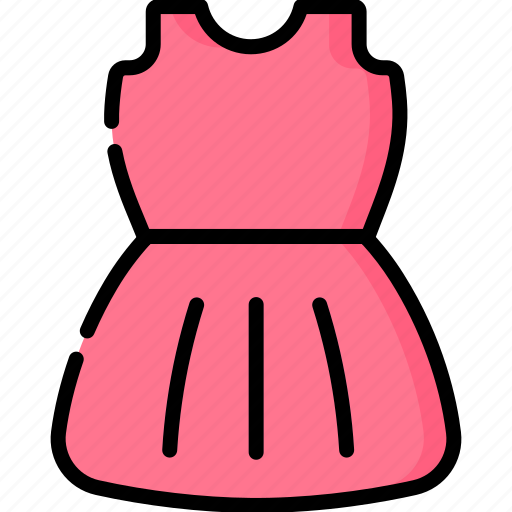 Beauty, linear, expand, dress, fashion, clothes icon - Download on Iconfinder