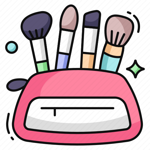 Makeup brushes, makeup accessory, cosmetic, beauty product, blush on brushes icon - Download on Iconfinder
