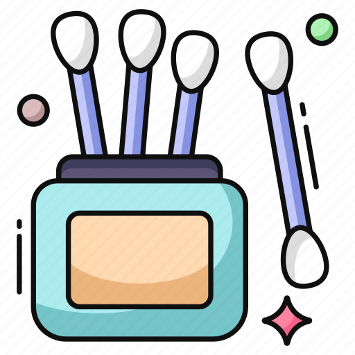 Earsticks, cotton buds, cotton swab, hygiene, cleaning tool icon - Download on Iconfinder