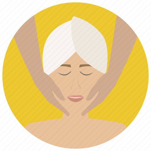 Beauty, face massage, facial, massage, spa, treatment, wellness icon - Download on Iconfinder