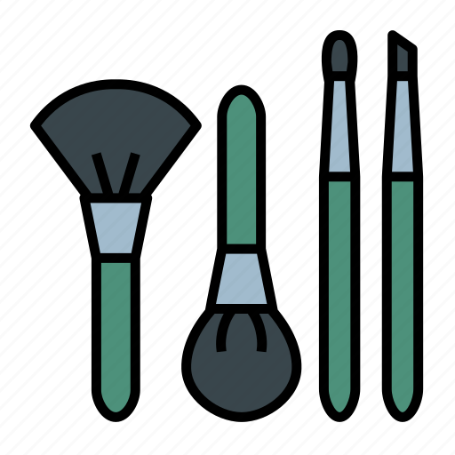 Beauty, brushes, cosmetics, makeup, brush, cosmetic, women icon - Download on Iconfinder
