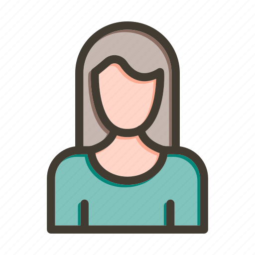 Woman hair, woman, hair cut, beauty salon, hairstyle icon - Download on Iconfinder