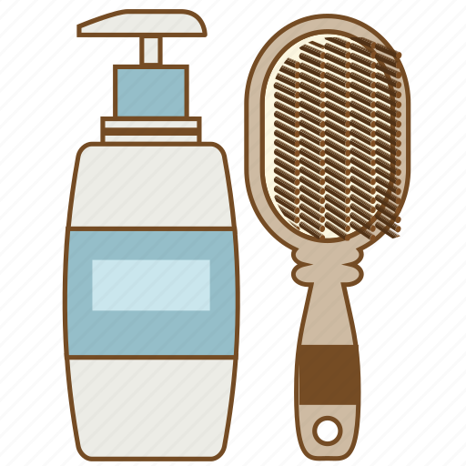 Body wash, comb, fashion, hairbrush, lotion, lotion bottle, shampoo icon - Download on Iconfinder