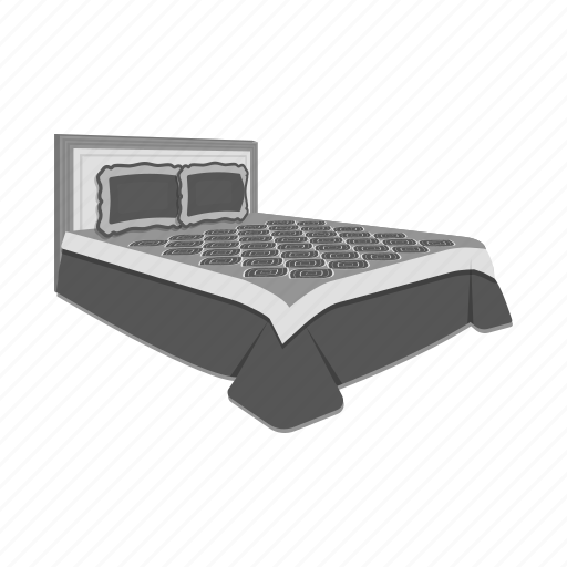 Bed, blanket, design, furniture, interior, model, pillow icon - Download on Iconfinder