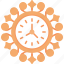 wall, clock, time, hours, decoration 