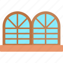 window, exterior, glass, home, house, interior