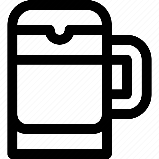 Beer, mug, beer mug, tankard, beer glass, glass, ale icon - Download on Iconfinder