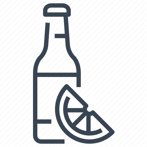 Beer, bottle, lemon, drink, alcohol icon - Download on Iconfinder