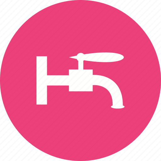 Faucet, metal, pipe, stream, tap, water, white icon - Download on Iconfinder