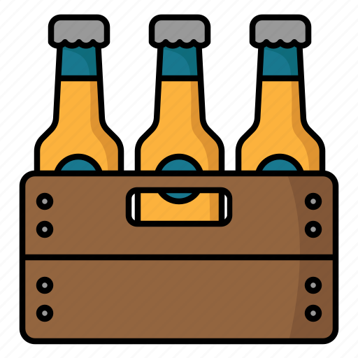 Beer, bottle, alcohol, booze, drink, beverage, box icon - Download on Iconfinder