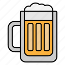 beer, glass, mug, alcohol, beverage, drink