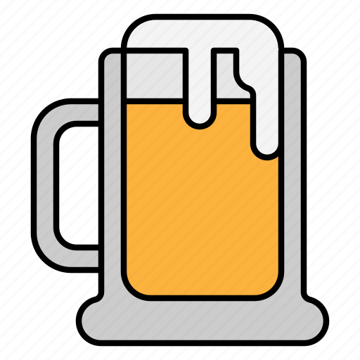 Beer, glass, mug, foam, alcohol, beverage, drink icon - Download on Iconfinder