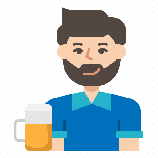 Man, drink, beer, mug, bar, club, restaurant icon - Download on Iconfinder