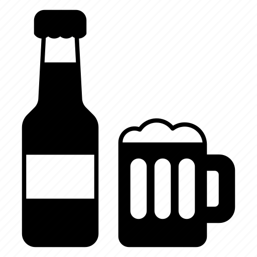 Beer, bottle, glass, mug, alcohol, drink, beverage icon - Download on Iconfinder