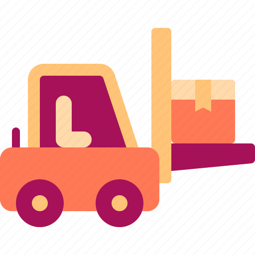 Forklift, warehouse, box icon - Download on Iconfinder