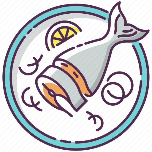 Seafood, salmon, slice, cooking icon - Download on Iconfinder