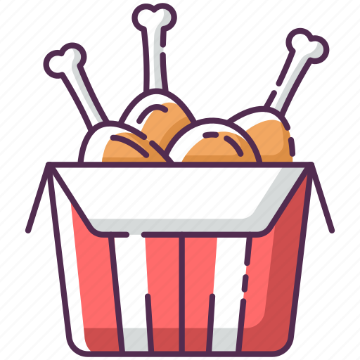 Fried chicken, fastfood, takeaway, drumstick icon - Download on Iconfinder