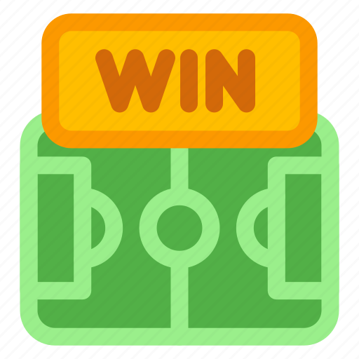 Win, football field, soccer, winner icon - Download on Iconfinder