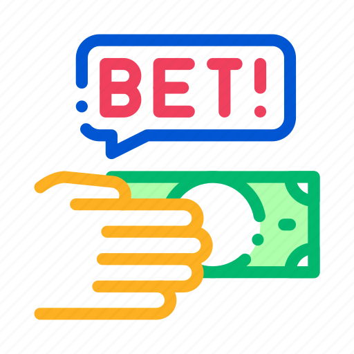 Bet, betting, gambling, hand, make icon - Download on Iconfinder