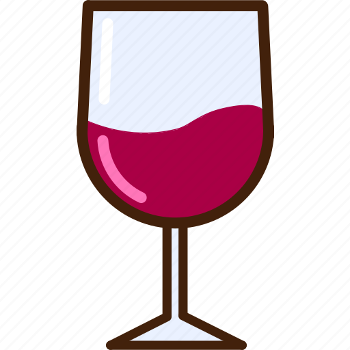Colour, coloured, glass, outline, red, wine, food icon - Download on Iconfinder