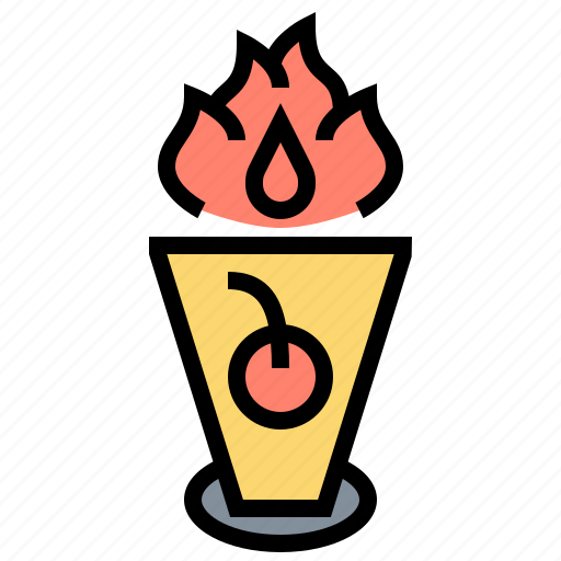 Alcohol, beverage, cocktail, drink, fire icon - Download on Iconfinder