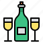beverage, bottle, drink, glass, wine 