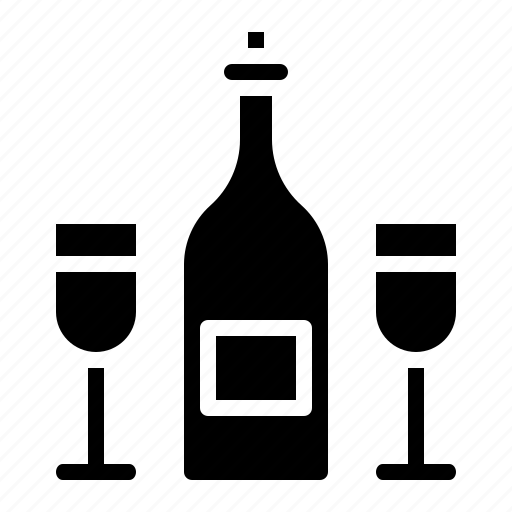 Beverage, bottle, drink, glass, wine icon - Download on Iconfinder