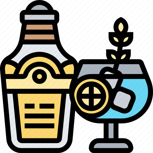 Gin, tonic, bottle, cocktail, liquor icon - Download on Iconfinder