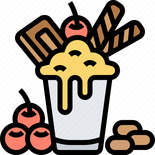 Milkshake, smoothies, dessert, topping, summer icon - Download on Iconfinder