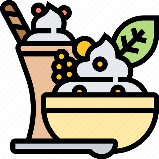 Yogurt, ice, cream, bowl, dessert icon - Download on Iconfinder