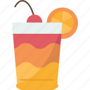 cocktail, drink, glass, mocktail, fruit