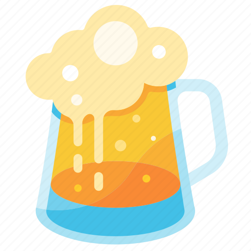 Alcohol, beer, beverage, glass of beer, lager, mug, pint icon - Download on Iconfinder