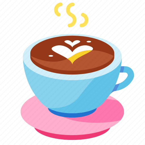 Beverage, caffeine, coffee, drink, hot, latte, milk icon - Download on Iconfinder