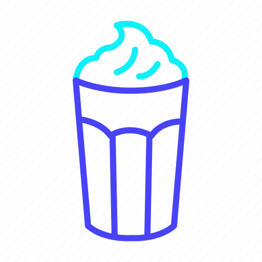 Beverage, coffee, cream, cup, drink, glass, ice icon - Download on Iconfinder