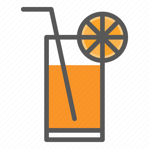 Beverage, drinks, glass, juice, orange juice icon - Download on Iconfinder