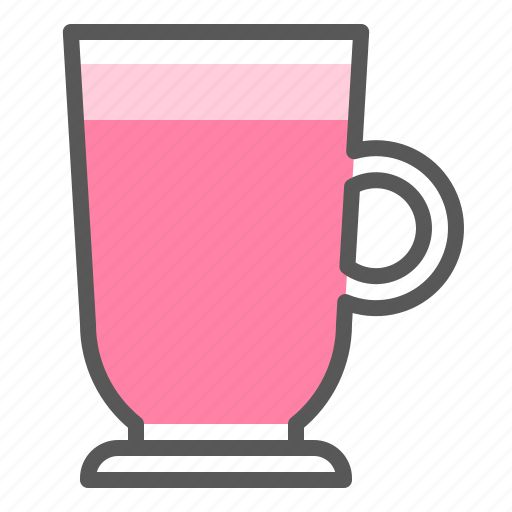 Beverage, drinks, milkshake, strawberry milk icon - Download on Iconfinder