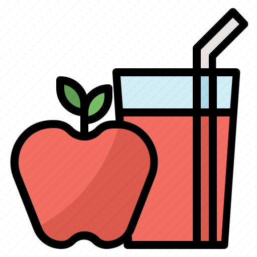 Apple, beverage, fruit, glass, juice icon - Download on Iconfinder