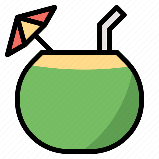 Coconut, fruit, juice, nature, water icon - Download on Iconfinder
