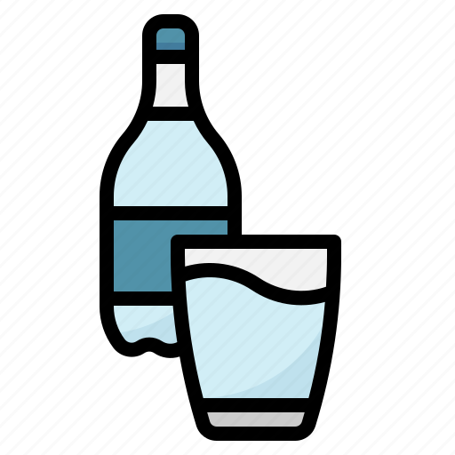 Beverage, bottle, drinking, glass, water icon - Download on Iconfinder