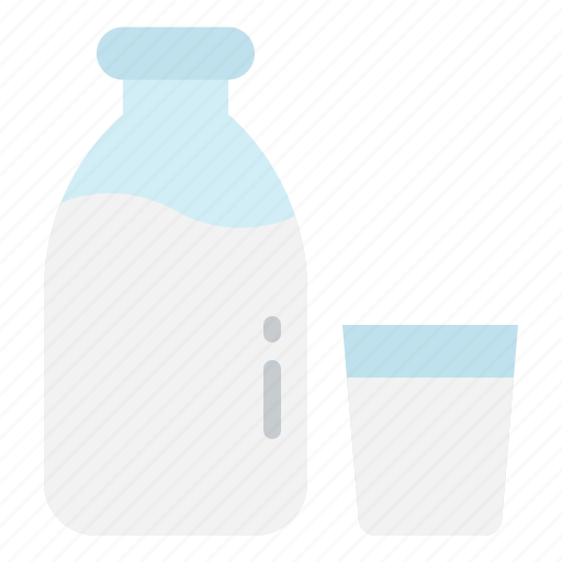 Beverage, bottle, calcium, glass, milk icon - Download on Iconfinder