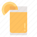 beverage, glass, juice, orange, piece 