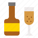 alcohol, alcoholic, beverage, bottle, glasses