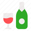 alcoholic, beverage, bottle, drinks, glasses