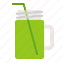 beverage, drinks, juice, mason jar