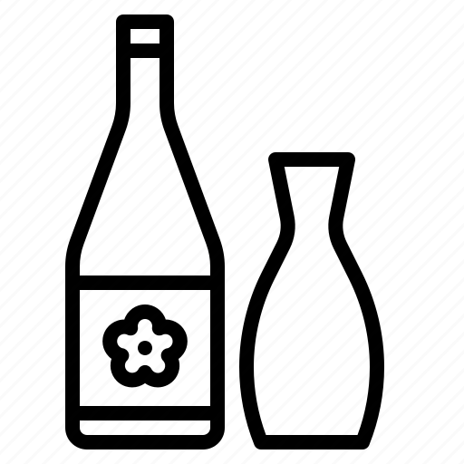 Alcohol, beverage, bottle, japanese, sake icon - Download on Iconfinder